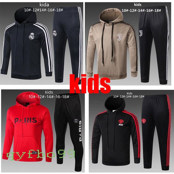 

Kid 18 19 real madrid juventu pari training uit 2019 p g youth occer track uit et jacket mbappe ronaldo hooded weater football kit