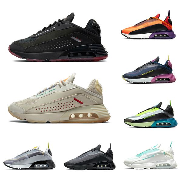 

2020 praia grande 2090 mens running shoes aurora green magma orange navy magenta black anthracite men air 2090s women sports sneakers