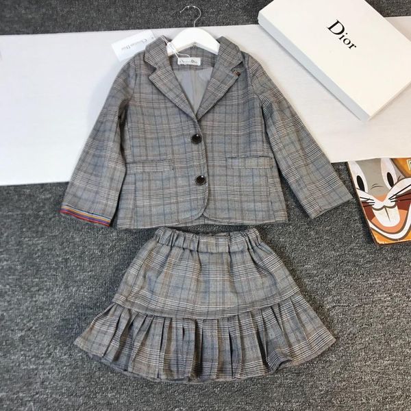

2019 new children's long sleeve two-piece suit190803#17, White