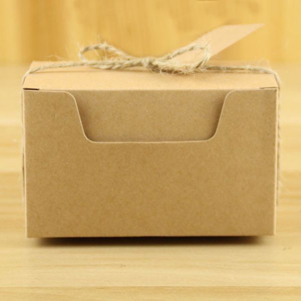 

candy box set rustic vintage rectangle squares kraft papers wedding convenient
