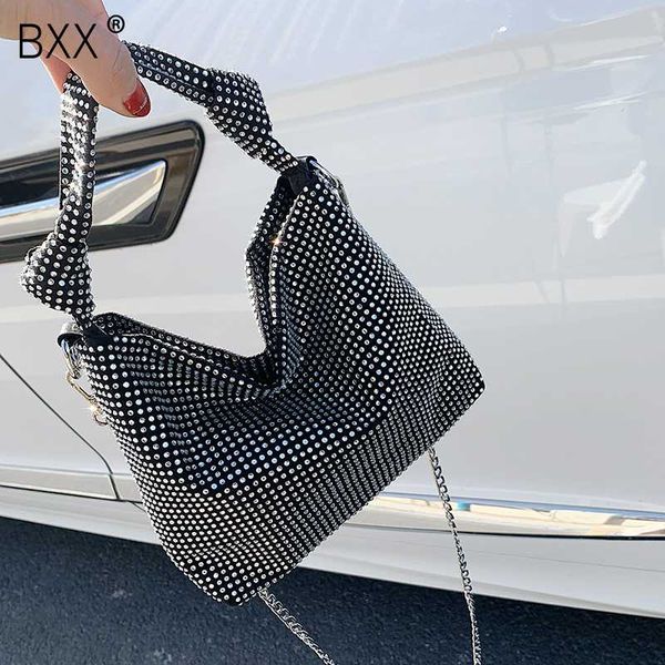 

bxx] rivets pu leather crossbody bags for women 2020 spring chain shoulder messenger bag female travel handbag and purses hl427