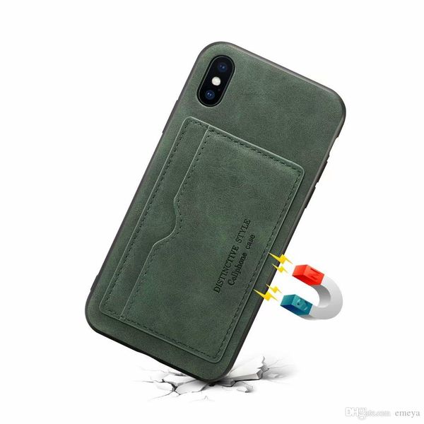 

high qualit credit card holder leather wallet case for iphone 11 pro max x xs xr 6 7 8 plus back cover kickstand coque samsung s9 s10 note10