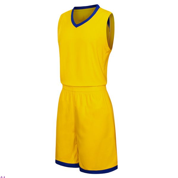 2019 Yeni Boş Basketbol Formaları Baskılı Logo Erkek Boyutu S-XXL Ucuz Fiyat Hızlı Kargo Kaliteli Sarı Y003N