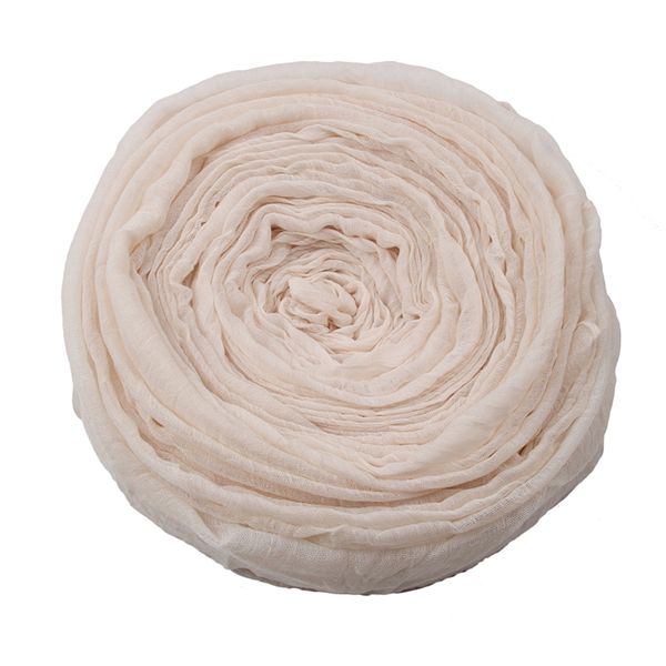 

180*60cm womens scarves tieset linen scarves with tassel cape shawl ultra luxury muslim hijab muffler scarf candy white