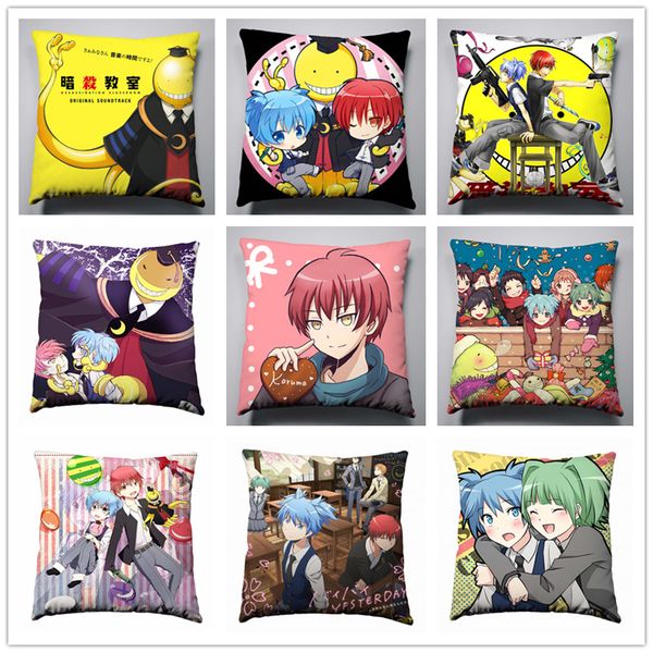 

anime manga assassination classroom pillow 40x40cm pillow case cover seat bedding cushion 004
