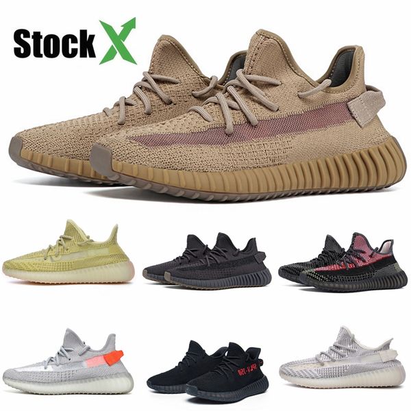 

new designer shoes yecheil yeezreel reflective cloud white citrin kanye west designer shoes black static clay glow sneakers 35 #dss509