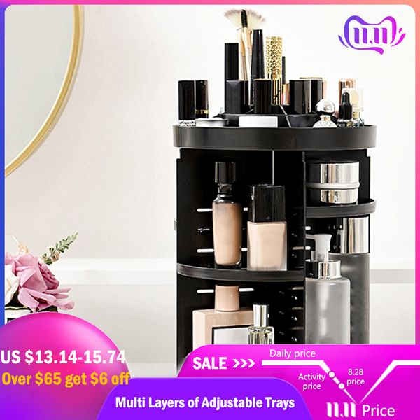 2020 Fashion 360 Degrees Rotating Makeup Organizer Display Holder