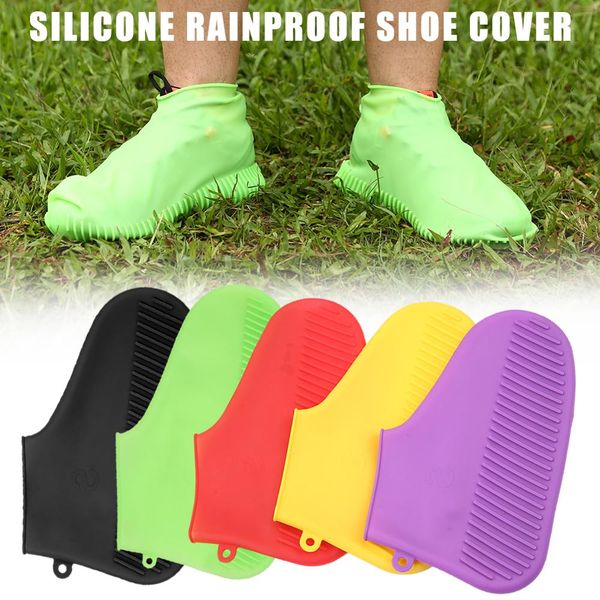 

reusable shoes covers for men women rain slip-resistant boots overshoes male waterproof rain cover for shoes feminina mujer, White;pink