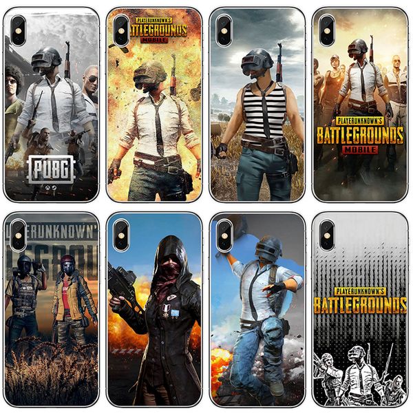 

for iphone 11 pro xs max xr phone case pubg game jedi survival 6 7 8 x plus transparent soft cell phone cases