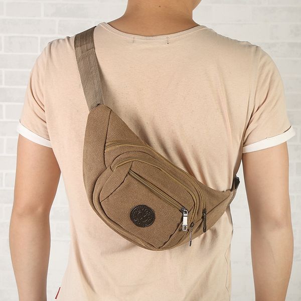 

men fanny waist bags black geometric waist packs female belt bag chest phone pouch