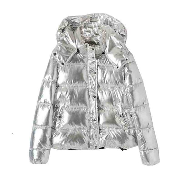

2019 purchase women winter jassen fashion silver hooded parka woman winter jas women large pockets coated cats parka, Black