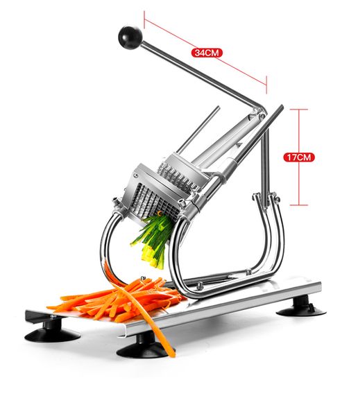 

commercial deskhorizontal stainless steel potato cutting machine fries machine cucumber radish lettuce suction cup fixe