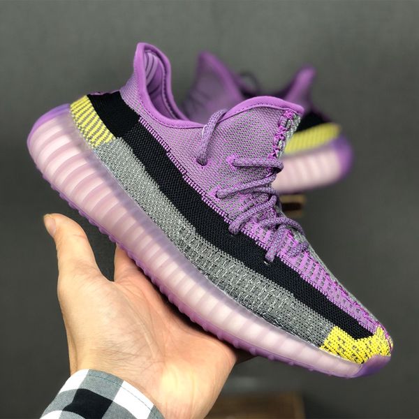 

горячих дизайнера кроссовок kanye west светоотражающей luxury правда форма hyperspace clay статической беговые прогулки кроссовки кроссовки, Black