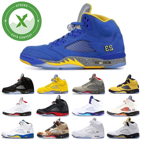 

5 5s basketball shoes for men stock x trophy room camo2020 suede red mens fresh prince grape black trainers sports shoes