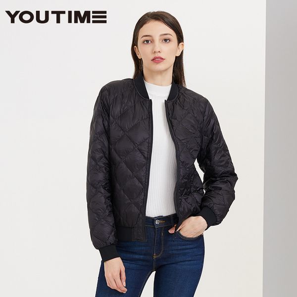 

2019 winter down jacket women's new style diamond lattice short origional design fashion casual coat currently available on beha, Black;white