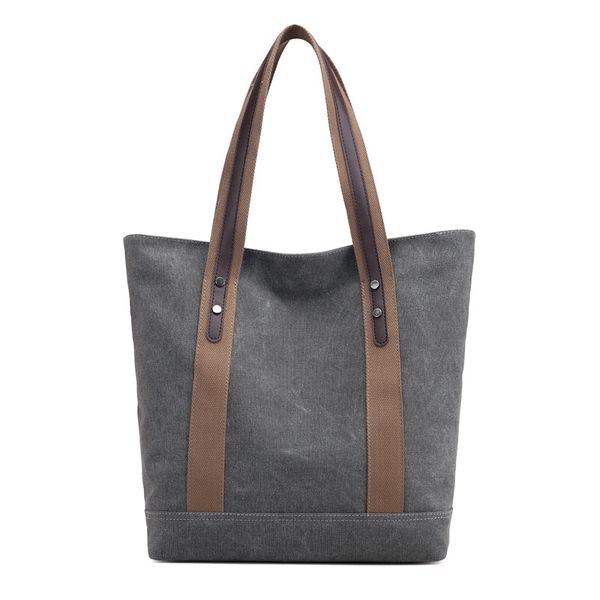 

casual hand-held large bag stylish new one-shoulder bag commuter lady canvas