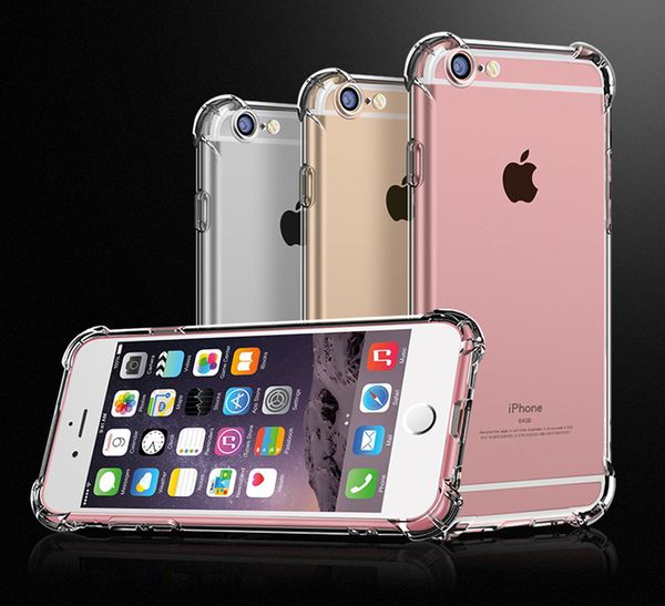 

super shockproof clear soft case for iphone 6 7 8 plus 6splus 8plus x xr xs 11 pro max silicon luxury cell phone back cover