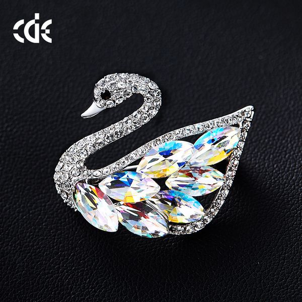

wedding party beaded pearl gift woman lady diamond jewelry brooches for bride acting initiation graduation cde-1305, Gray