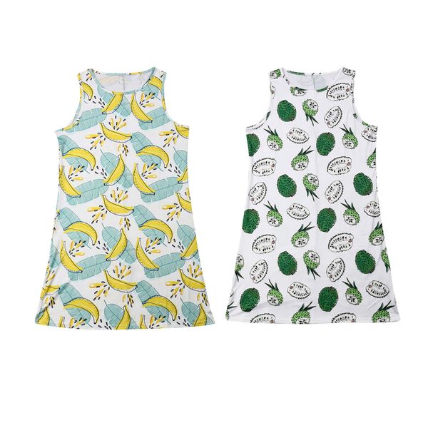 

mother and daughter dress clothes parent-child dress sleeveless floral print a-line sundress, Blue
