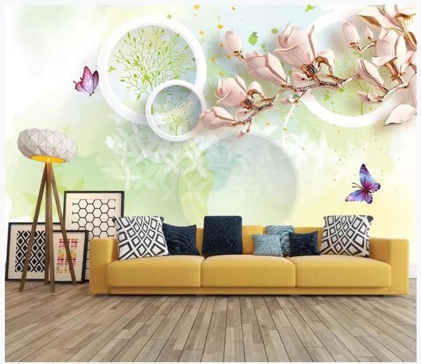 

custom p wallpapers for walls 3 d murals wallpaper small fresh 3d idyllic landscape flower murals tv background wall papers