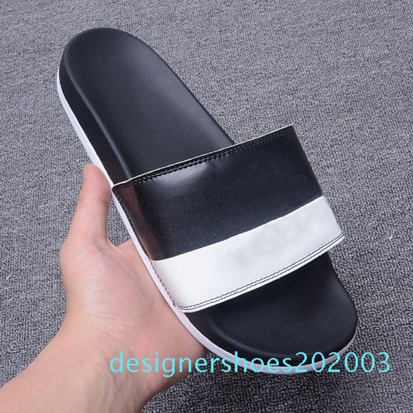 

new brand flip flops slipper gear bottoms mens striped sandals causal non-slip summer scuffs huaraches slippers flip flops slipper 40-45 d03, Black