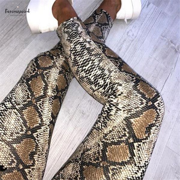 

high women waist pants skinny print snake skin pattern leopard pencil pants slim ladies trousers trousers women leggings, Black;white
