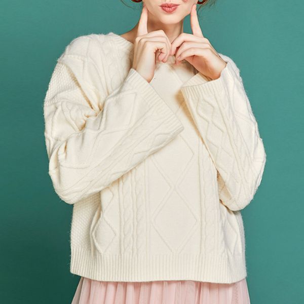 

xuxi long sleeve shirt women white sweater 2019 new autumn loose lazy retro pullover sweaters feminino fz0150, White;black