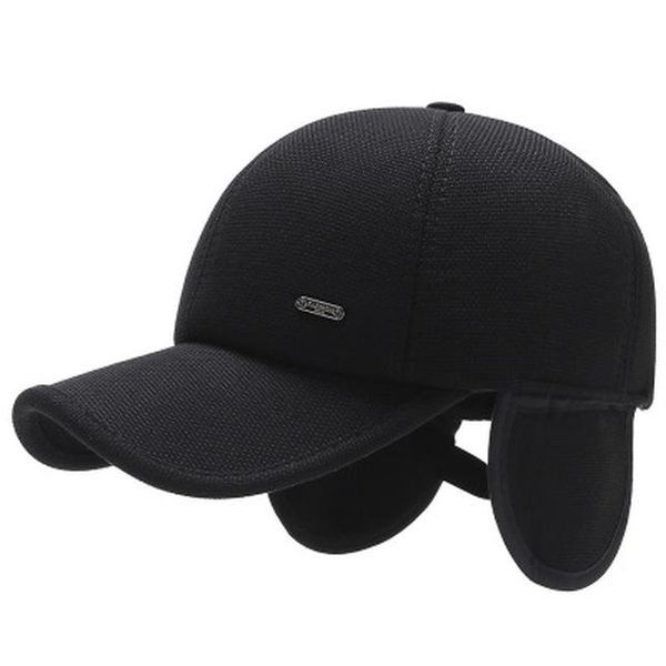 

2020 новый средневозрастных и старые hat мужчины осенью и зимой бейсболка пожилым earmuffs мужской зима дедушка папа старец хлопок ca zrlfz, Black;white