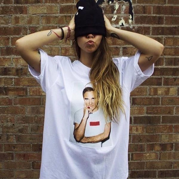 

newmens дизайнерские футболки 16ss morrissey box tee character print high street fashion hot tide женская пара черно белая рубашка hfsstx223, White;black