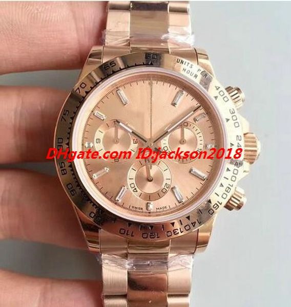 

luxury watch new version men multicolor dial card 116520 116500 116506 116515 116509 116508 40mm mechanical movement automatic men's wa, Slivery;brown