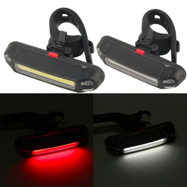 

100 lumens rechargeable cob led usb mountain bike tail light taillight safety warning bicycle rear light bicycle lamp new