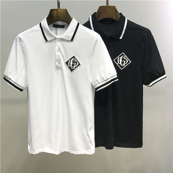 

summer clothing european men's polo and prints in the american world. perfect head with medusa label men's t-shirt2, White;black