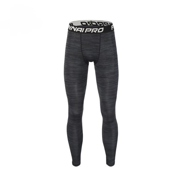 

men slim compression running tights quick dry comprehensive training trousers men's gym fitness workout sport leggings underwear, Black;blue