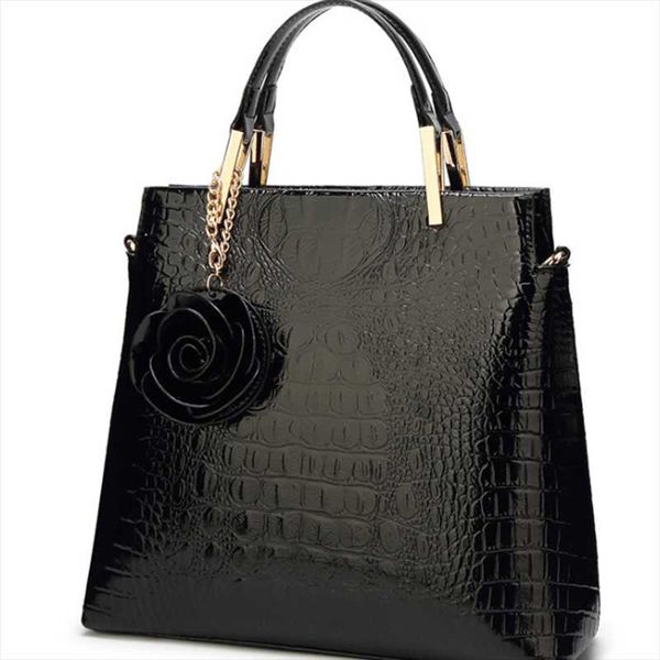 

2020 women's handbag korean version of the trendy shoulder tote bag fashion diagonal crocodile pattern female bag