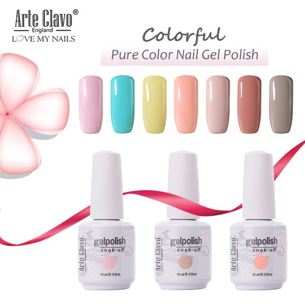 

arte clavo 15ml gray pink colors gel nail polish nails art vernis uv led primer semi permanent soak off gel lacquer lak, Red;pink