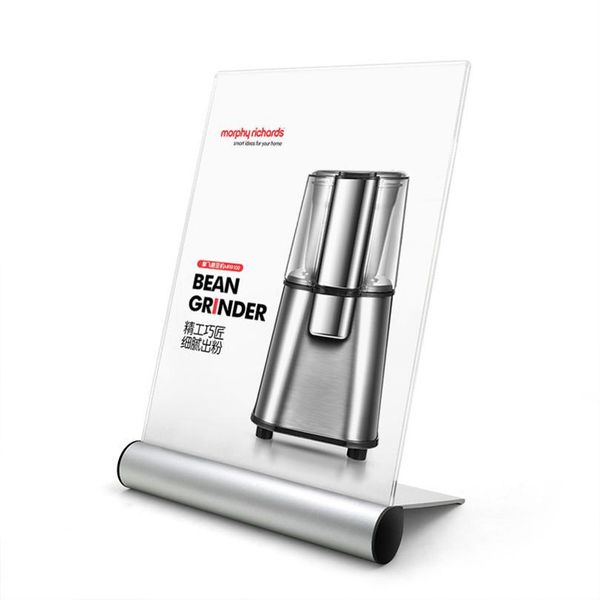 

a6 restaurant table tents clear bent acrylic menu sign holders with aluminum base acrylic picture p frame