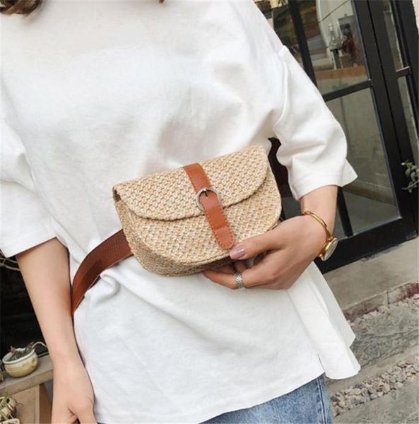 

women waist pack 2020 fashion summer woven bag casual boho fanny pack bum bag