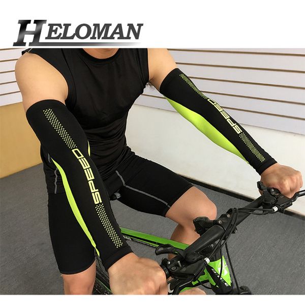 

1 pcs bicycle uv sun protection cuff cover protective arm sleeve bike sport arm warmers sleeves cool men cycling running, Black