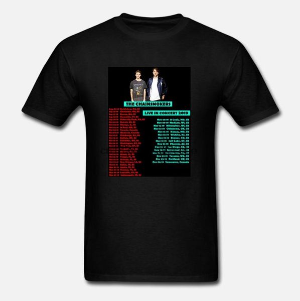 

men's t-shirts the-chainsmokers-2021-concert--tour-shirt-size(2), White;black