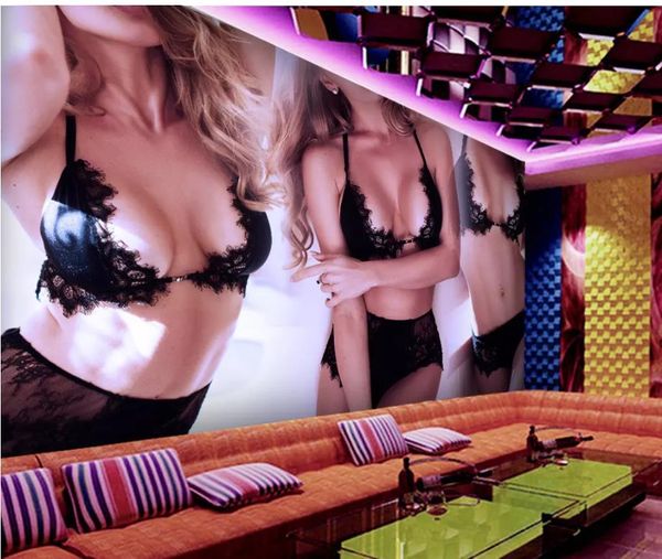 

современная гостиная обои фиолетовый салон красоты красивое нижнее белье сексуальное бар ночной клуб ktv фон стена