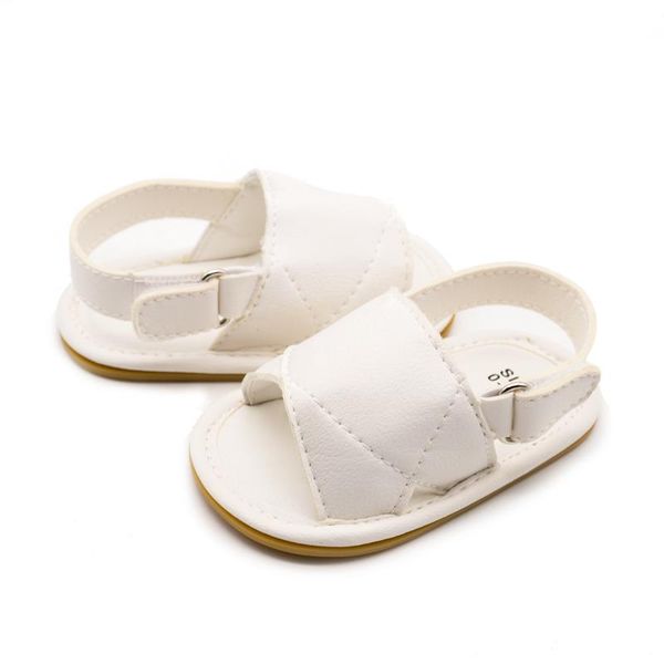 

baby sandal new brand 0-12 months soft rubber sandals baby shoes pu toddler shoes for newborn, Black;red