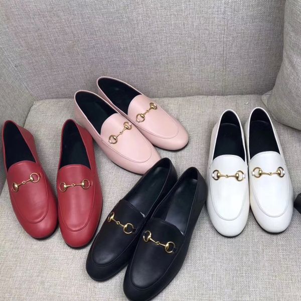 

Brand Mules Princetown Men Womens Casual shoes Genuine Soft Leather Luxury Designer Fashion Metal buckle Men and women Lazy shoes wholesale