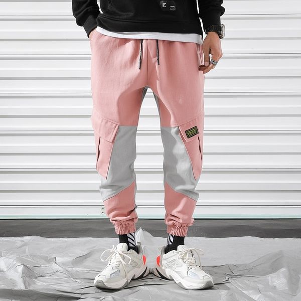 

2019 men's work leisure printing cotton trousers active elastic harem hip hop casual pants joggers sweatpants big size m-5xl, Black