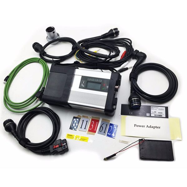 

mb star c5 for mercedes benz car diagnostic tools supporting wifi obd scanner sd connector c5 multiplexer with five cables for cars trucks