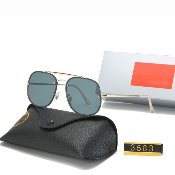 

rb3583 designer sunglasses mens women brand sunglasses polarized bright lens couple fashion driving sunglasses anti-uv hd lens, White;black