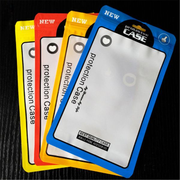 

12*21cm opp pvc poly bag zipper packing bag plastic opp retail packaging package pouch bag for phone case 5.5 inch