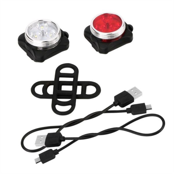 

safety bicycle light aluminum alloy charging cable rechargeable cycling