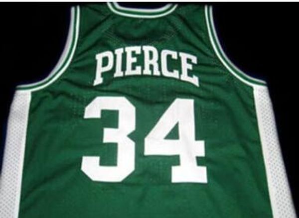 

custom men youth women paul pierce #34 inglewood high school basketball jersey size s-4xl or custom any name or number jersey, Black
