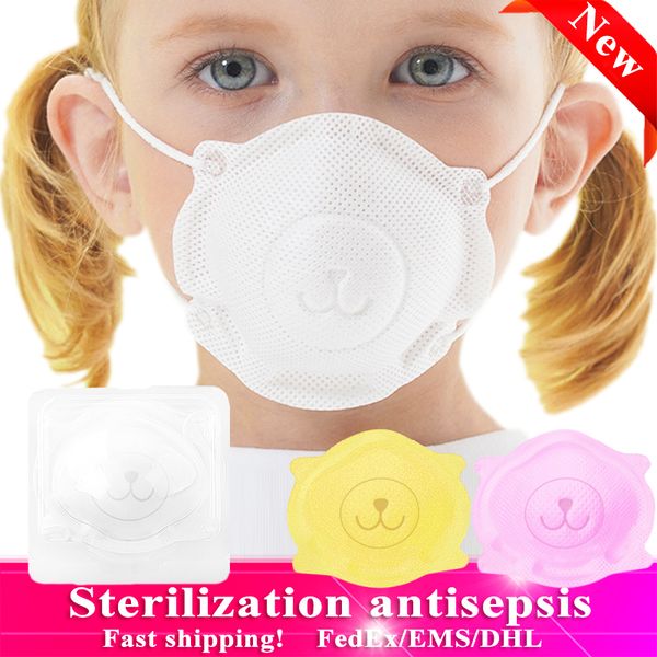 

20 pcs 0-3-8 age baby kids disposable protective mask anti-droplet anti-dust bacterial proof children face facial cover mask ppe