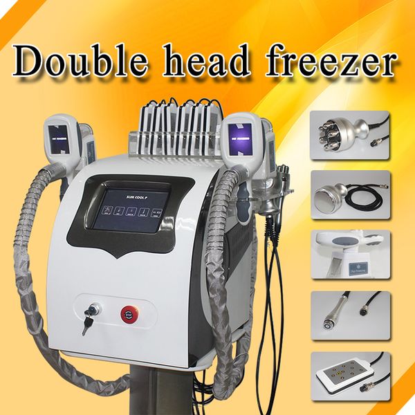 

cryolipolysis 2 handles double chin fat ing machine cryotherapy waist slimming machine body fat reduction machine ce/dhl